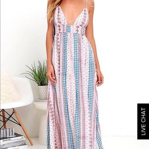 Beautiful low strappy maxi dress